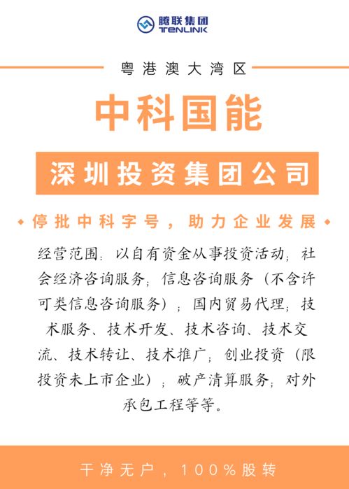 中科國能 深圳投資集團(tuán)搶灘粵港澳大灣區(qū)，信息服務(wù)助力區(qū)域經(jīng)濟(jì)新飛躍